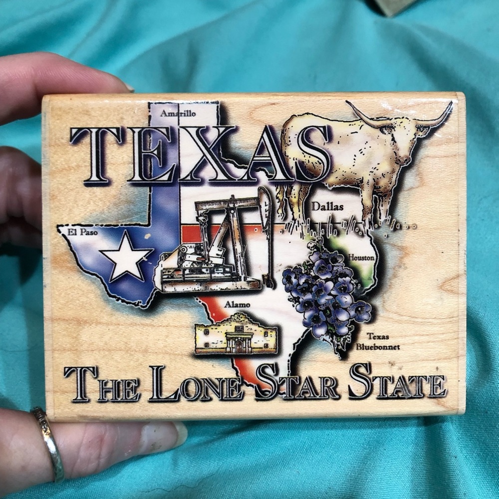 Texas stamper The Lone Star State Dallas Alamo